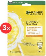 GARNIER Skin Naturals Vitamin C Super Hydrating Sheet Mask 3× 28 g - Pleťová maska