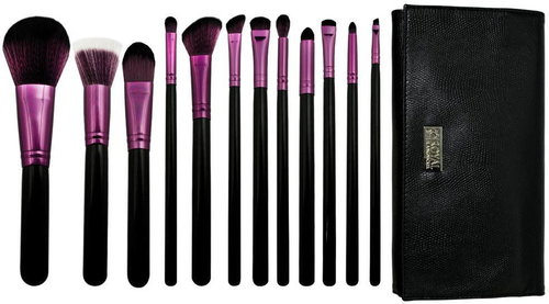 ROYAL &amp; LANGNICKEL Guilty Pleasures ... Wrath ™ Brush Kit 12 pcs Black-Pink - Make-up Brush Set - Main image