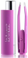 La-tweez Pro Illuminating Tweezers with Lipstick Case Purple - Pinzeta