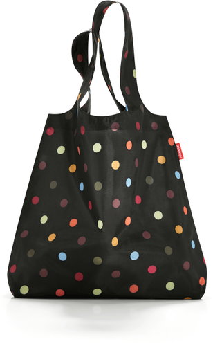 REISENTHEL Mini Maxi Shopper Shopping bag black with dots - Shopping Bag - Main image