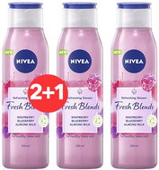 NIVEA Fresh Blends Raspberry, Blueberry, Almond Milk 300 ml 2 + 1 - Shower Gel