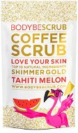 BODYBE Scrub – Kávový peeling s trblietavým efektom Tahiti Melon 30 g - Peeling