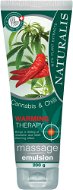 NATURALIS Masážní emulze Warming Therapy Cannabis & Chilli 200 ml - Masážní olej