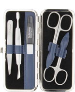 GLOBOS Ladies leather manicure set 1514-86 blue - Manicure Set