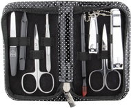 KELLERMANN ladies manicure set 5202 MC N black/silver dots - Manicure Set