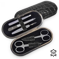 SACHER women's leather manicure set TF200R.1004 black croco - Manicure Set