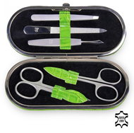 SACHER ladies leather manicure set TF200R.1024 green croco - Manicure Set