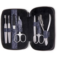 SACHER ladies leather manicure TR400R.504.140-ORNAMENTO dark blue - Manicure Set