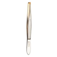 ERBE SOLINGEN oblique gold-plated tweezers 92343 - Tweezer