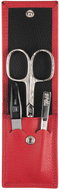 YES SOLINGEN travel leather manicure set 99261 red - Manicure Set