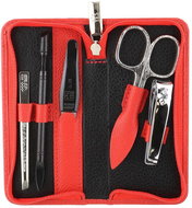 YES SOLINGEN ladies leather manicure 99265 red - Manicure Set