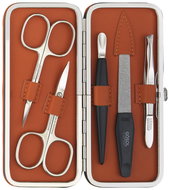 GÖSOL SOLINGEN ladies leather manicure MILANO 1828 orange - Manicure Set