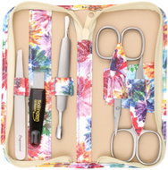 GLOBOS Ladies manicure 1374-86 white with flowers - Manicure Set