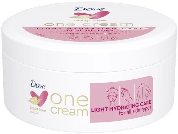 DOVE Light Hydratation Krém testre és arcra 250 ml