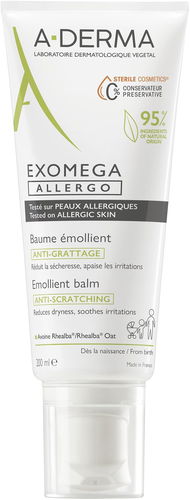 A-DERMA Exomega Allergo Emolienční balzám pro suchou kůži se sklonem k atopii - sterilní kosmetika 2 - Tělový krém - Hlavní obrázek