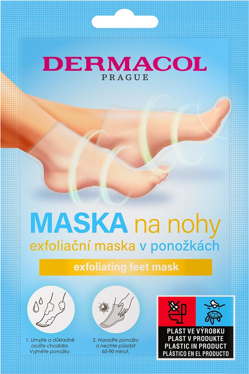 DERMACOL Exfoliáló lábmaszk zokni 2×15 ml