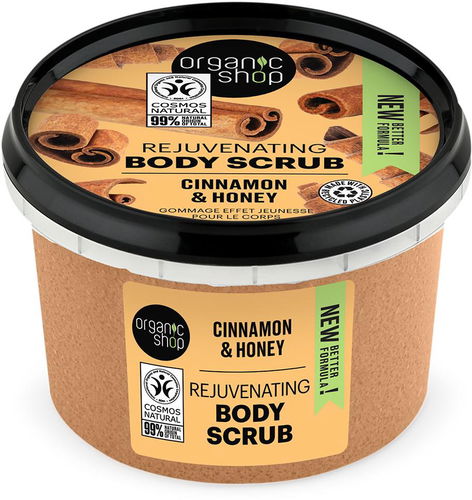 ORGANIC SHOP Škorica a med 250 ml - Peeling na telo - Hlavný obrázok