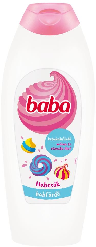 Baba krémhabfürdő málna és rózsafa illattal 750 ml
