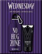 WEDNESDAY No Hug Zone Set s láhví na vodu 150 ml - Dárková kosmetická sada