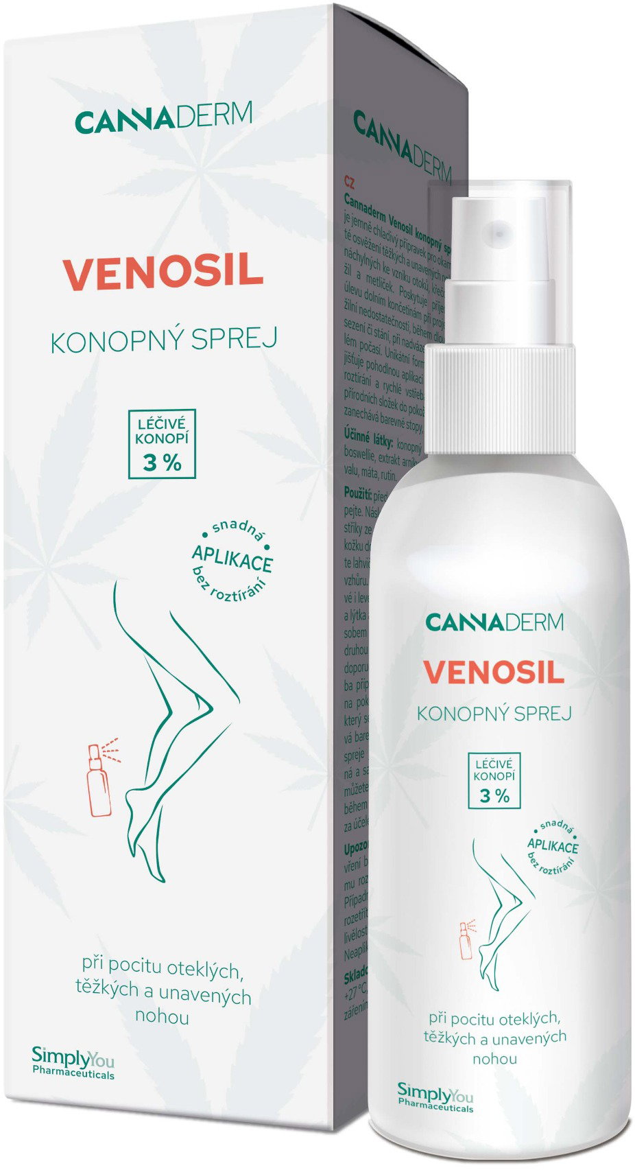 CANNADERM Venosil kendermagolajos spray 150 ml
