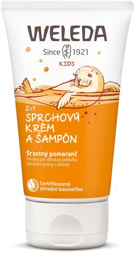 WELEDA Sprchový krém a šampon Šťastný pomeranč 2v1 150 ml - Dětský sprchový gel - Hlavní obrázek