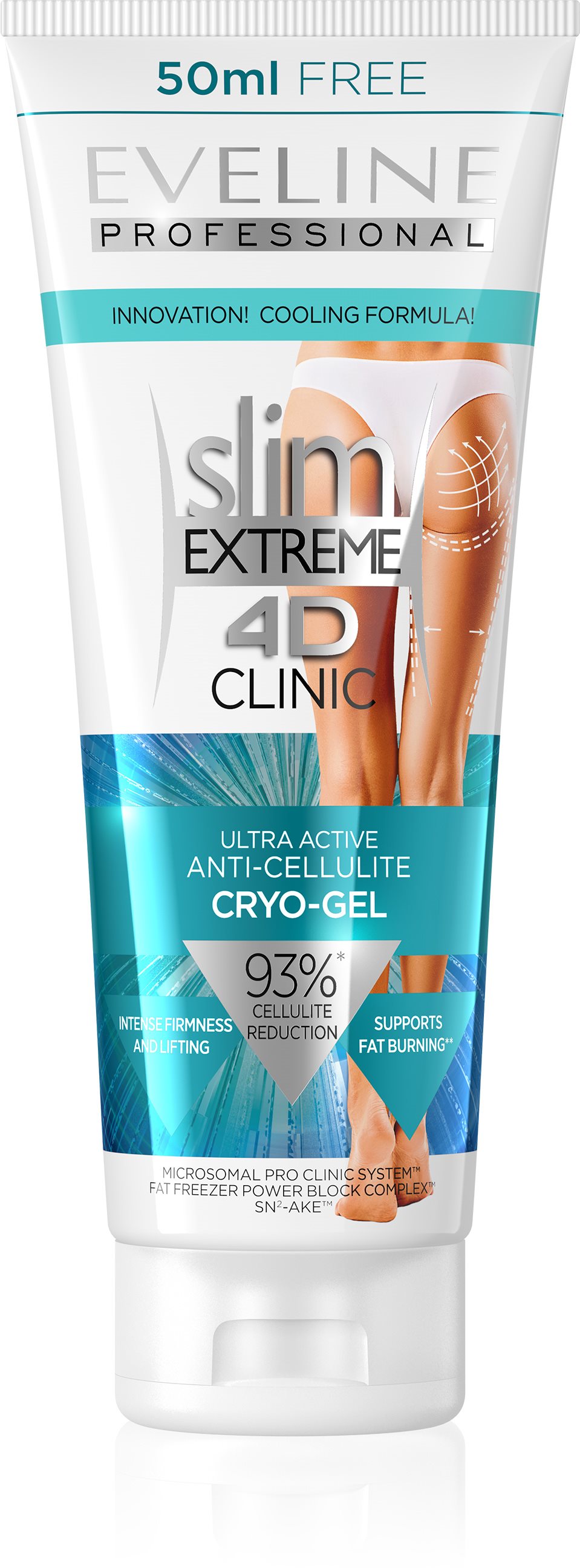 EVELINE COSMETICS Slim Extreme 4D Clinic Anti-Cellulite Cryo-Gel 250 ml