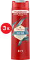 OLD SPICE Deep Sea Sprchový gel 3v1 3 × 400 ml - Sprchový gel