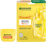 GARNIER Vitamin C* Fresh & Bright 85 ml + Vitamin C Sheet Mask Super Hydrating 28 g - Cosmetic Gift Set