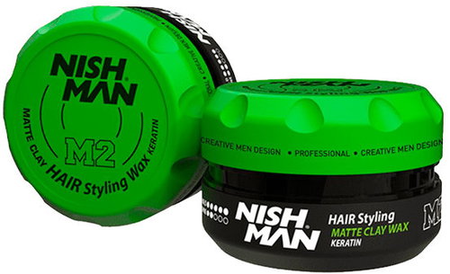 NISHMAN Hair Styling M2 Hair Styling Matte Clay Wax Keratin 100 ml - Hair Wax - Main image