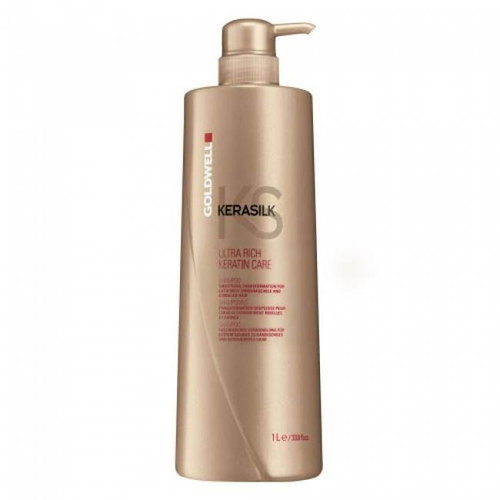  Goldwell KERASILK Ultra Rich Keratin Care Shampoo 1000 ml  - Shampoo - Main image