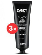 DANDY Black Gel 3 × 50 ml - Farba na vlasy pre mužov