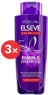 ĽORÉAL PARIS Elseve Color Vive Purple Shampoo 3 × 200ml - Silver Shampoo
