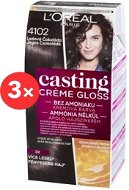 ĽORÉAL CASTING Creme Gloss 4102 Ice Chocolate 3× 180 ml - Hair Dye