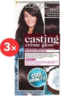 ĽORÉAL CASTING Creme Gloss 3102 Ice Espresso 3 × 180 ml - Hair Dye