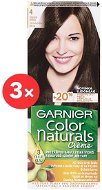 GARNIER Color Naturals 4 Medium Brown 3 × 112 ml - Hair Dye