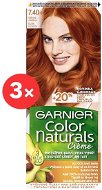 GARNIER Color Naturals 7.40+ Vášnivo medená 3 × 112 ml - Farba na vlasy