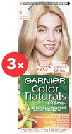 GARNIER Color Naturals 8 Svetlá blond 3 × 112 ml - Farba na vlasy