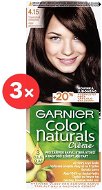 GARNIER Color Naturals 4.15 Tmavo ľadová mahagónová 3 × 112 ml - Farba na vlasy