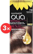 GARNIER Olia 7.0 Dark Blonde 3 × 50ml - Hair Dye