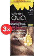 GARNIER Olia 8.13 Dazzling Light Blond 3 × 50ml - Hair Dye