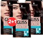 SCHWARZKOPF GLISS COLOR 4-68 Sötét mahagóni 3 x 60 ml - Hajfesték