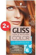 SCHWARZKOPF GLISS COLOR 7-7 Copper Dark Fawn 2 × 60ml - Hair Dye