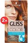 SCHWARZKOPF GLISS COLOR 7-7 Copper Dark Fawn 2 × 60ml - Hair Dye