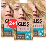SCHWARZKOPF GLISS COLOR 9-0 Prirodzená svetlá blond 3× 60 ml - Farba na vlasy