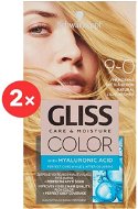 SCHWARZKOPF GLISS COLOR 9-0 Természetes világos szőke 2 × 60 ml - Hajfesték