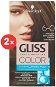 SCHWARZKOPF GLISS COLOR 6-0 Prirodzená svetlo hnedá 2× 60 ml - Farba na vlasy