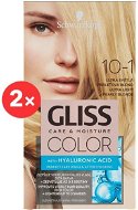 SCHWARZKOPF GLISS COLOR 10-1 Ultra svetlá perleťová blond 2× 60 ml - Farba na vlasy