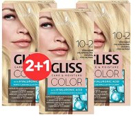 SCHWARZKOPF GLISS COLOR 10-2 Natural Cool Blonde 3 x 60ml - Hair Dye