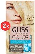 SCHWARZKOPF GLISS COLOR 10-2 Natural Cool Blonde 2 × 60ml - Hair Dye