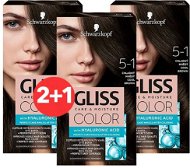 SCHWARZKOPF GLISS COLOR 5-1 Cool Brown 3 x 60ml - Hair Dye